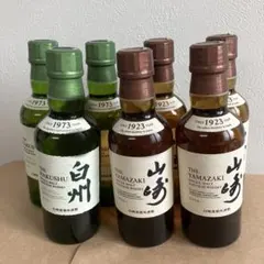 サントリー 山崎 白州 シングルモルト ウイスキー 6本セット 180ml