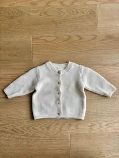 H&M オーガニックコットン カーディガン 1-2M 美品