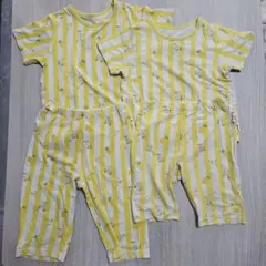 【きょうだいお揃い！】ワンワンパジャマセットアップ2点セット（90.110）