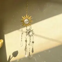 太陽　モビール　クリスタル風