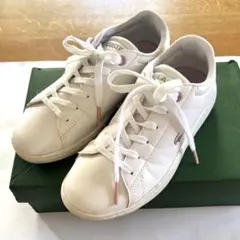 ラコステ LACOSTE スニーカー ホワイト ピンク　20cm 21cmのサムネイル