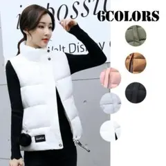 ベスト ダウン風ベスト 中綿ベスト ダウンジャケット レディース アウター