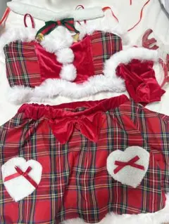 サンタ　コスチューム 赤 フリーサイズ