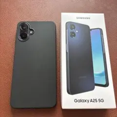 Samsung Galaxy A25 5G ブラック ＋本体とケース強化ガラス