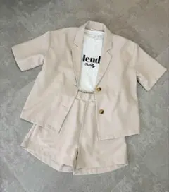 キッズ3点セット140 半袖ジャケット＆Ｔシャツ＆ショートパンツ