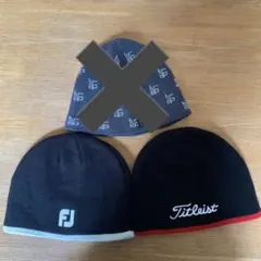 ゴルフニット帽 3個セット