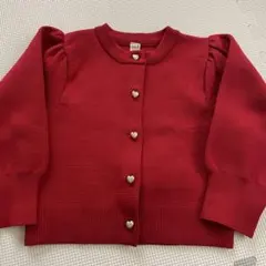 après les cours 赤 カーディガン 100
