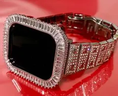 Ddd★AppleWatchキラキラカバーケースアップルウォッチステンレスバンド