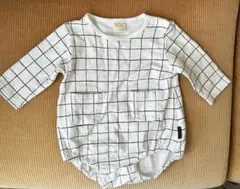 tete a tete チェック柄ロンパース 70