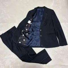 【極美品】ポールスミス　セットアップ　現行タグ　チェック柄　ステッチ　濃紺　38のサムネイル