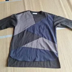 INHERIT ジオメトリックパターン 長袖カットソー