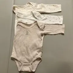 女の子ベビー 長袖肌着 80サイズ 3枚セット