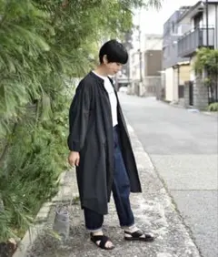 MUJI Labo 撥水 高密度織り スタンドカラージャケット 黒 XXS〜XS