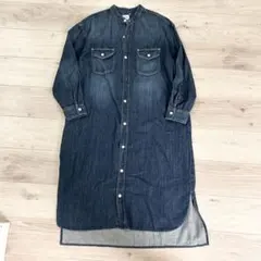 Lee デニムシャツワンピース バンドカラー FREE