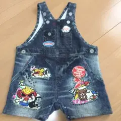 ヒスミニ     オーバーオール フェイクデニム