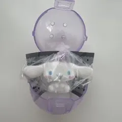 サンリオ ふわふわフロッキーマスコット　シナモロール シナモン キーホルダー