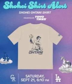 大谷選手 2024年9月21 スタジアム限定配布Tシャツ