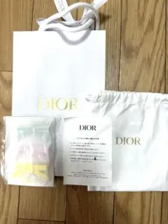 Dior ヘアピン 3点セット リボン パステルカラー ノベルティのサムネイル