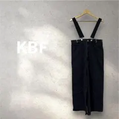 【希少デザイン】KBF 2way サスペンダー ワイド デニム パンツ ブラックのサムネイル