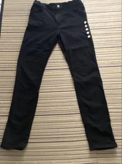 WASK 黒 星柄スリムフィットパンツ 160cm