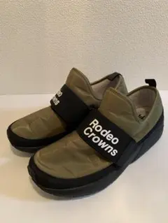 RODEO CROWNS ロゴ スリッポン マジックテープ カーキ 24.0のサムネイル