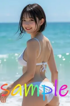 c373　AI美女　ポスター　グラビア　かわいい　下着　ランジェリー　水着