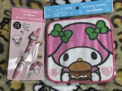 マイメロ♡モスバーガー ボールペン＆ミニタオルセット