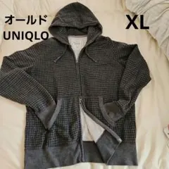 00s OLD UNIQLO ダブルフルジップ スウェットパーカー Y2K