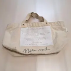 Miko and... アイボリー トートバッグ