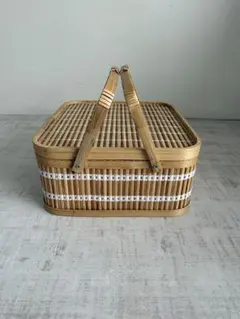 竹製スクエアバスケット