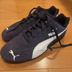 希少 puma SPEED CATスピードキャット ネイビースウェード刺繍ロゴ