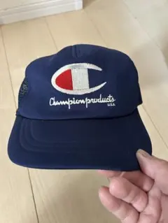 Champion ネイビー メッシュキャップ Mサイズ