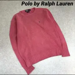 90s　Polo by Ralph Lauren ニット　サーモンピンク