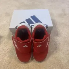 adidas 赤 キッズシューズ スリッポン