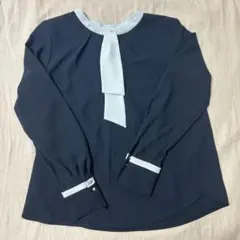 【美品】ROPE' PICNIC ボウタイブラウス36サイズ オフィスのサムネイル
