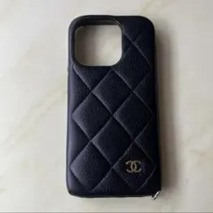 CHANEL iPhone15 Pro ケース カバー 本体のみ キャビアスキン - メルカリ