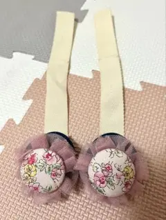 ブランケットクリップ　ハンドメイド品　花柄