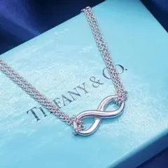 ティファニー　ネックレス　インフィニティ　ダブルチェーン　925　箱・巾着つき ティファニー ネックレス インフィニティ ダブルチェーン 925 箱・巾着