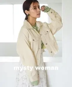 mysty womanカットオフショートＧジャン Free