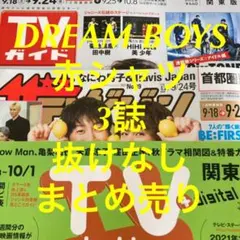 テレビ誌 3誌  DREAM BOYS  赤シャツ まとめ売り