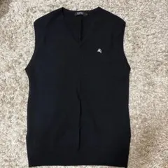 BURBERRY BLACK LABEL ブラック Vネック ベスト