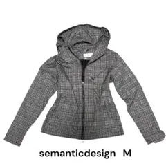 semantic design フードジップデザイン ジップアップパーカー semantic design（セマンティックデザイン）の「【裏毛