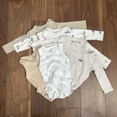 H&M オーガニックコットンロンパース 6-12ヶ月