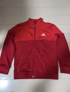 adidas 赤黒 ジャージセット ジュニア140cmサイズ