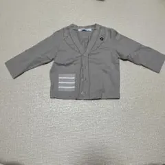 familiar グレー カーディガン