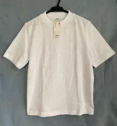 【新品未使用】UNIQLO スラブハイネックT（半袖） Lサイズ