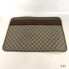 GUCCI グッチ ビンテージ クラッチバッグ GGスプリーム シェリーライン