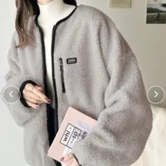 classicalelf Javaコラボ　リバーシブル　ボアジャケット　L