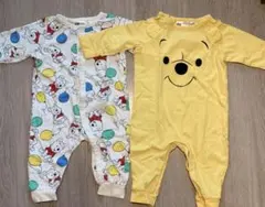 H&M プーさん　ベビーロンパース　2点セット