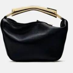 ZARA メタリックハンドルバケットバッグ